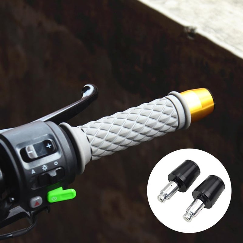 wangjue 7/8" Motorcycle Bar Ends Universal Motorcycle Handlebar Plugs End Caps - 2Pcs Grip Ends, Fit with Yamaha YZF R1 R3 R6 R7 R125 R6S R25 R3 600R (Black) - Image 5