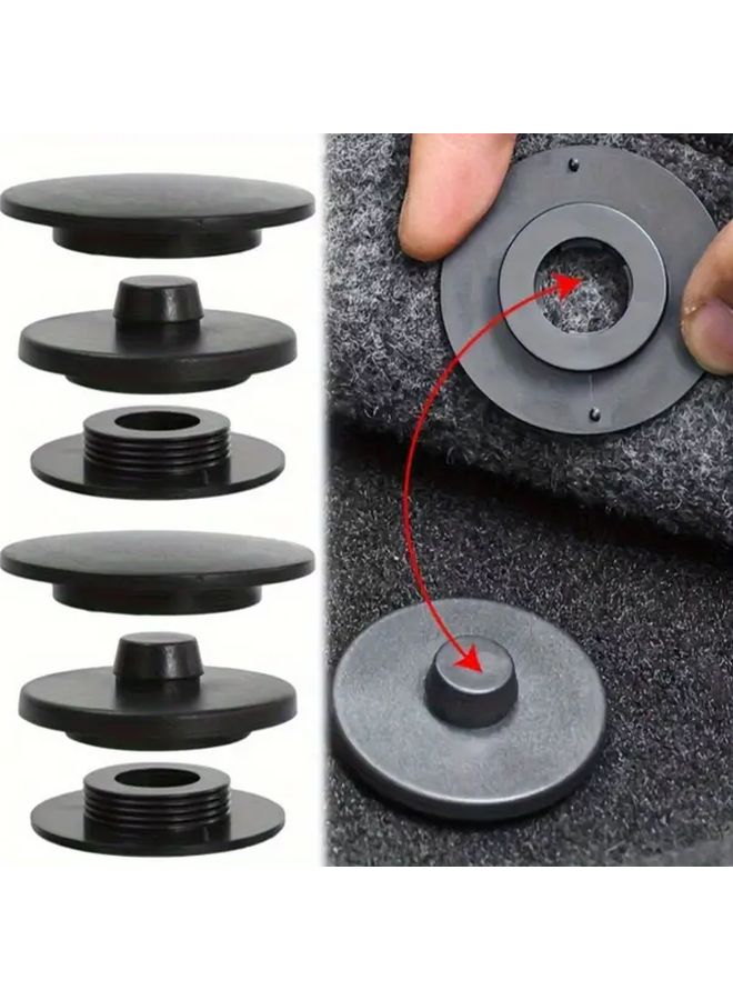 Universal Car Floor Mat Clips Set Of 8 Pieces Non Slip Double Layer Detachable Trunk Pad - Image 1