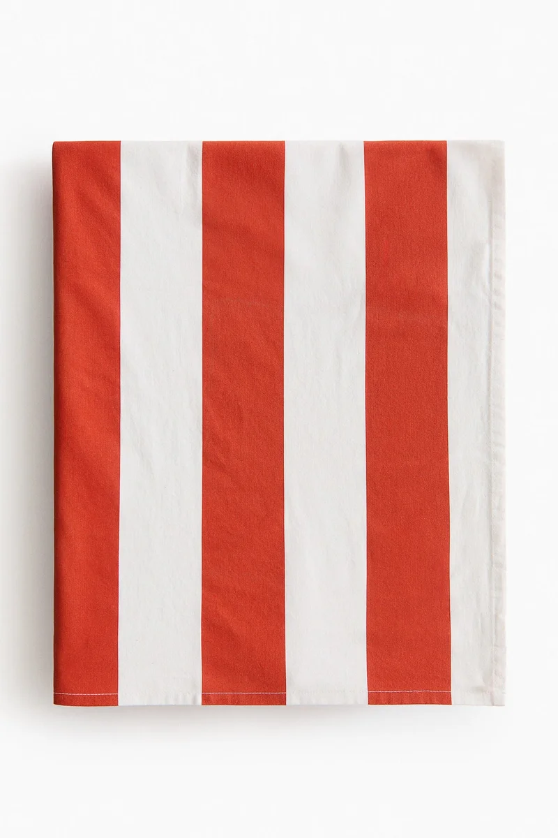 H&M Striped cotton tablecloth