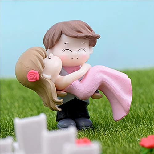 BHOOLU&GOOLU Sweety Lovers Couple Hug Style Figurine Miniature- Style 11 -(4 pcs/Set) - Image 4