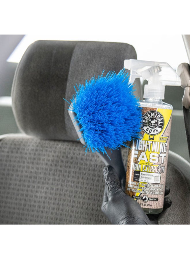 Chemical Guys Big Blue Stiffy Heavy Duty Tire Brush Grey and Blue 8 x 11.99 x 27.99 cm 7000427 - Image 5