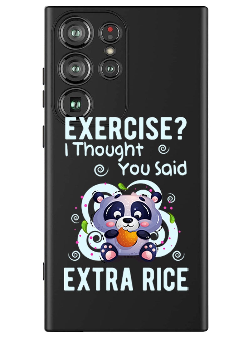 Theodor Protective Slim Fit Case Liquid Silicone Cover with Full Body Protection Anti-Scratch Shockproof Case For Samsung Galaxy S24 Ultra (Black) - Extra rice - Image 1