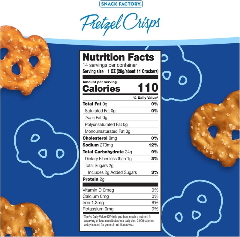 Snack Factory Pretzel Crisps - Party Size Original - Image 2