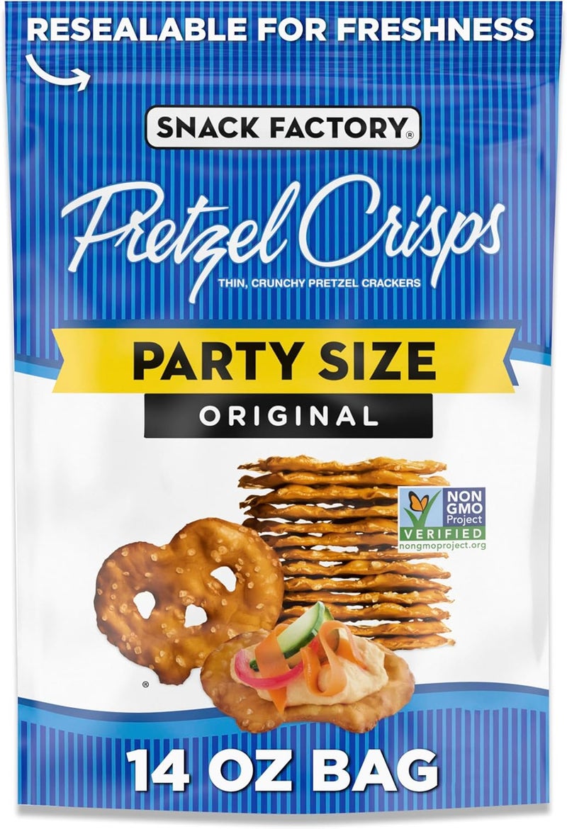 Snack Factory Pretzel Crisps - Party Size Original - Image 1