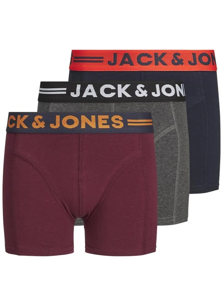 Jack & Jones Junior Youth 3 Pack Of Trunks