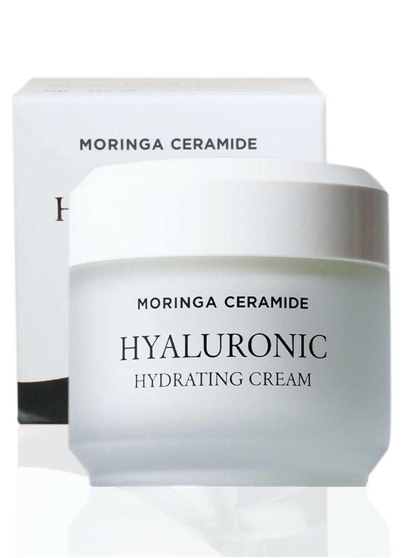 Heimish Moringa Ceramide Hyaluronic Hydrating Cream 50ml - Rich Moisturizing Cream with Ceramides and Hyaluronic Acid for Deep Hydration  - Image 1
