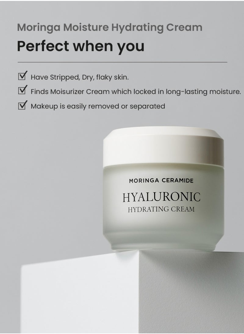 Heimish Moringa Ceramide Hyaluronic Hydrating Cream 50ml - Rich Moisturizing Cream with Ceramides and Hyaluronic Acid for Deep Hydration  - Image 5