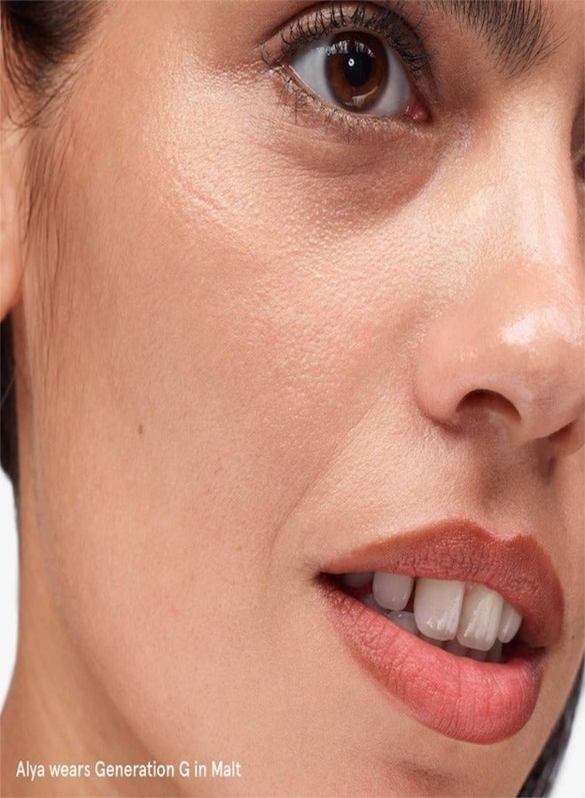 Glossier  Generation G Subtle Matte Finish Lipstick , Malt - rich cinnamon - 3g - Image 5