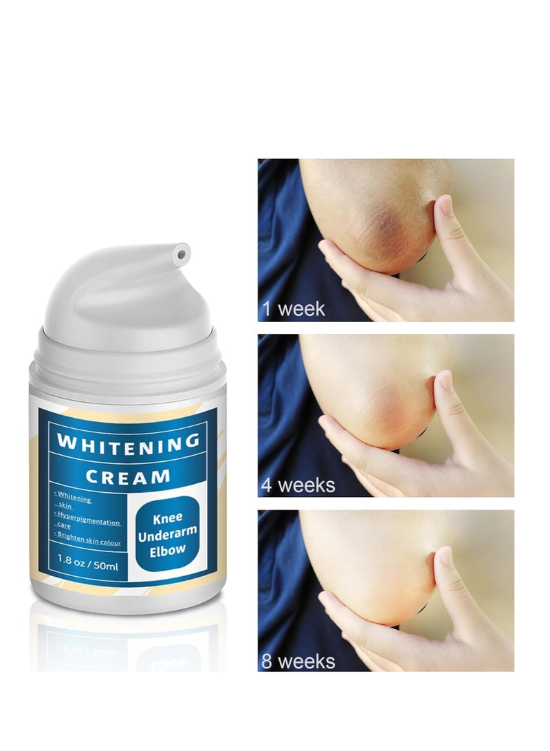 Cream Underarm Whitening Cream, Skin Lightening Cream for Dark Underarm, Neck, Armpit, Knees, Elbows, Private Areas, Intimate Areas, Brightening Cream Dark Spot Remover Corrector, 50ML - Image 2