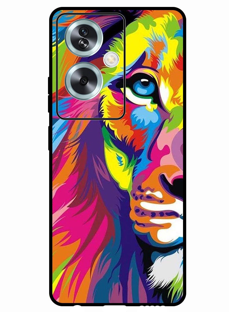 Theodor Protective Case Anti Scratch Shock Proof Bumper Cover For Oppo A79 5G Half Lion Art - Image 1
