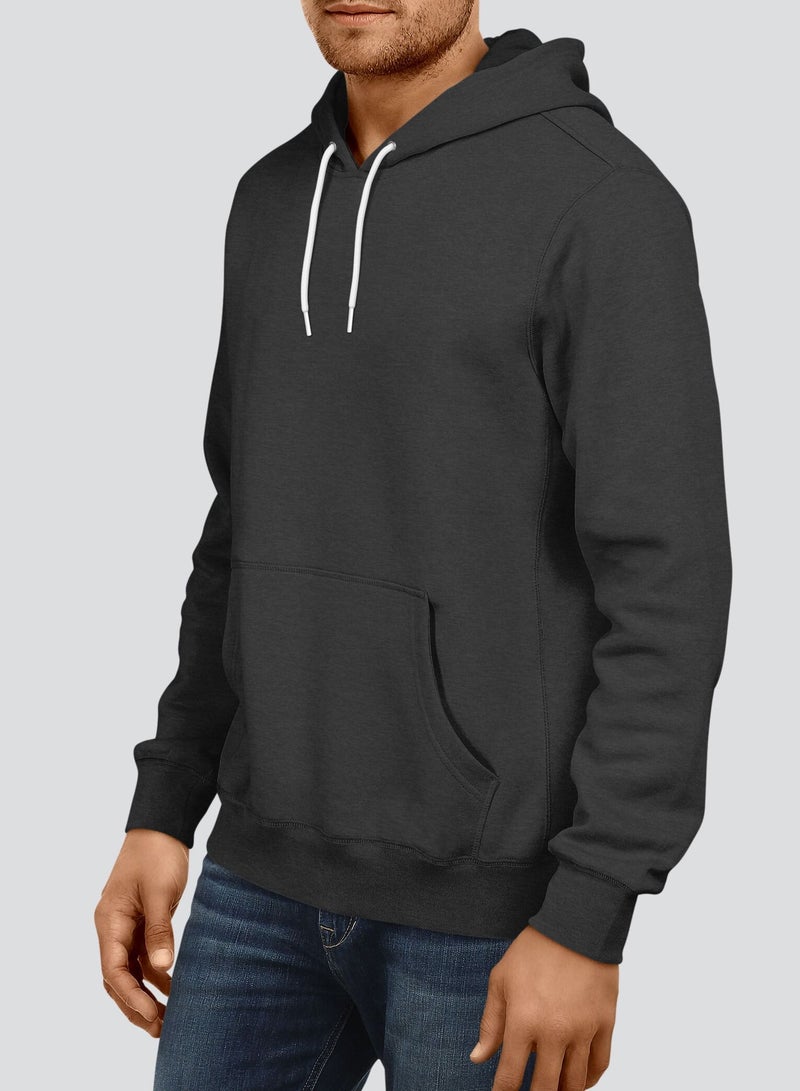 InkMASH Premium Hoodie - Dark Heather Gray - Made in UAE - Unisex - Image 2