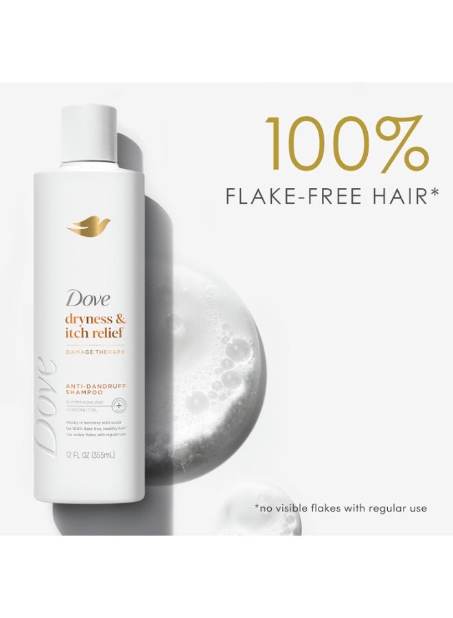 دوف شامبو دوف ديرما كير لفروة الرأس المضاد للقشرة، لتخفيف الجفاف والحكة في فروة الرأس الجافة والمتهيجة، علاج لفروة الرأس الجافة مع بيريثيون الزنك، 355 مل - Image 3