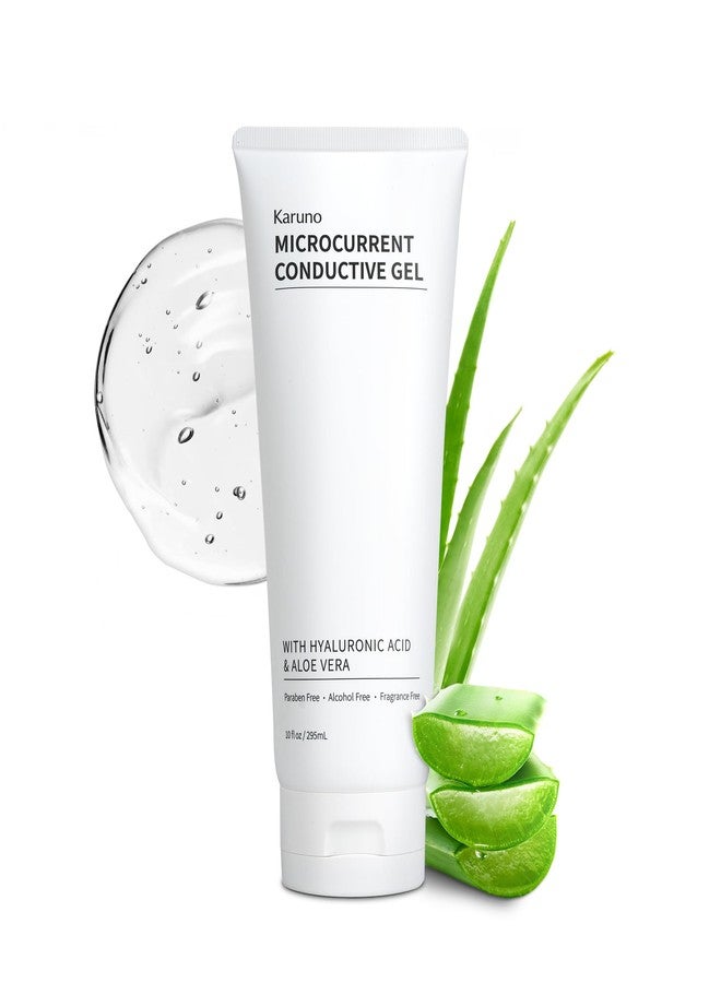 KARUNO 10oz Microcurrent Conductive Gel – Hydrating Gel with Hyaluronic Acid & Aloe Vera – Fragrance-Free, Paraben-Free, Non-Irritating - Image 1