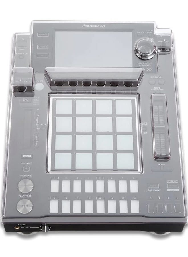 Decksaver Cover for Pioneer DJ DJS-1000 - Super-Durable Polycarbonate Protective lid in Smoked Clear Colour, Made in The UK - The DJs' Choice for Unbeatable Protection - Image 2