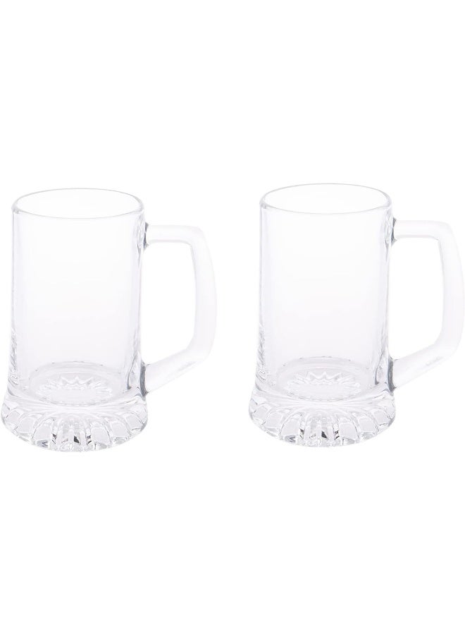 AKDC Stern 2 Piece Set Glass Beer Mug 287 ml - Image 2