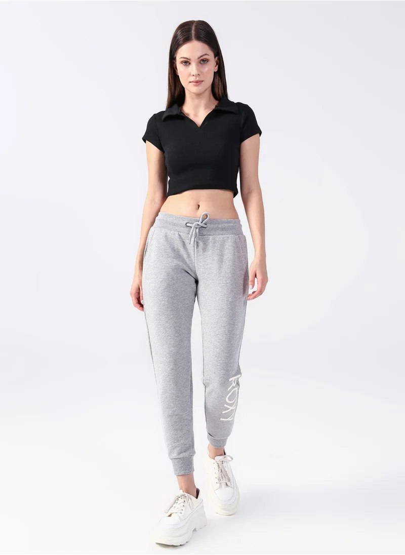 QUIKSILVER Regular Grey Women's Sweatpants TERJFB07030RX Easy Flc Btm