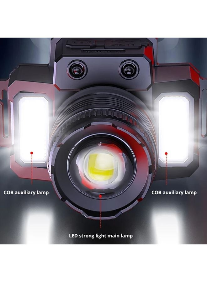 Headlamp XHP50 LED Motion Sensor Headlight Fast Charging For Outdoor Camping - Image 4