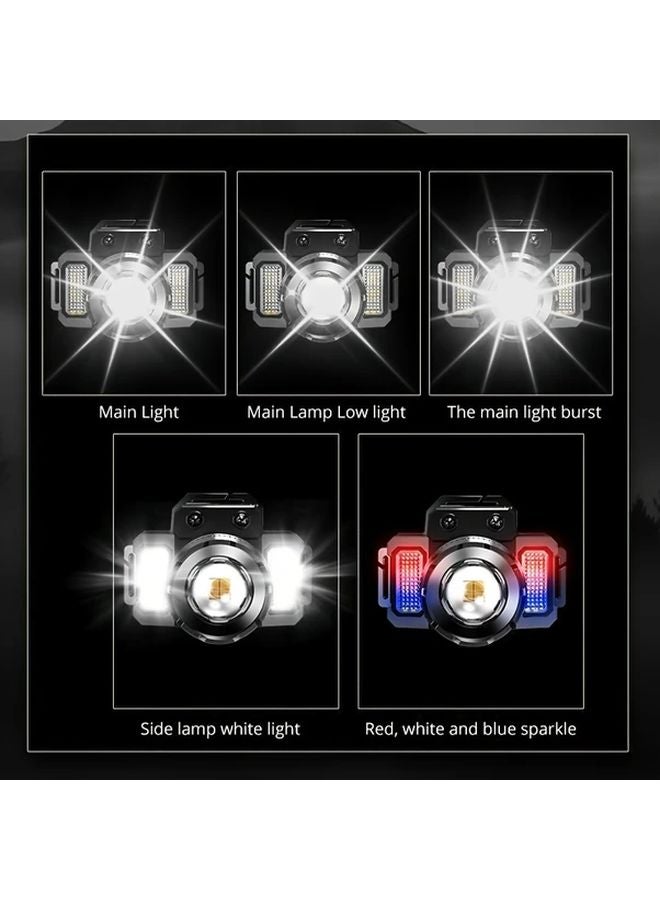 Headlamp XHP50 LED Motion Sensor Headlight Fast Charging For Outdoor Camping - Image 5