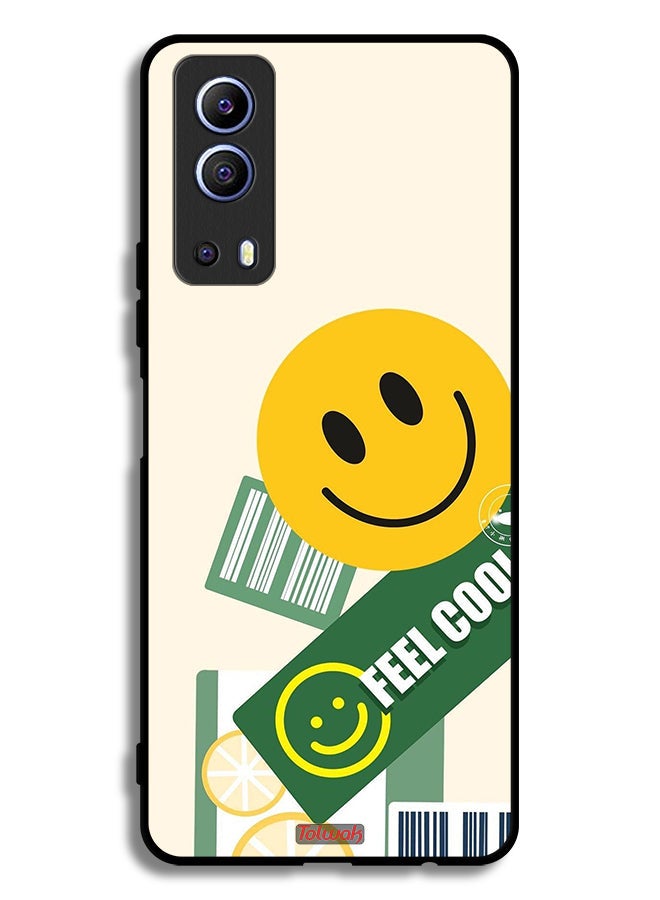 Tolwak Vivo Y72 5G Protective Case Cover Feel Cool Sticker - Image 2