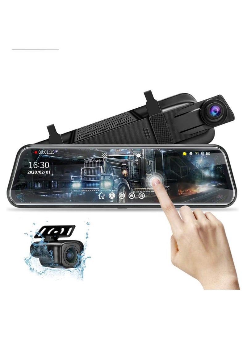 ADAK 4K Rear View Mirror Camera, Full Touch Screen Mirror Dash Cam Front and Rear, 10-Inch 4K with WIFI and GPS (Upgraded Version) - pzsku/Z27AA70F254986151B5A9Z/45/_/1725103042/0bede8d8-e799-4dcf-934c-d7036a4f97ed