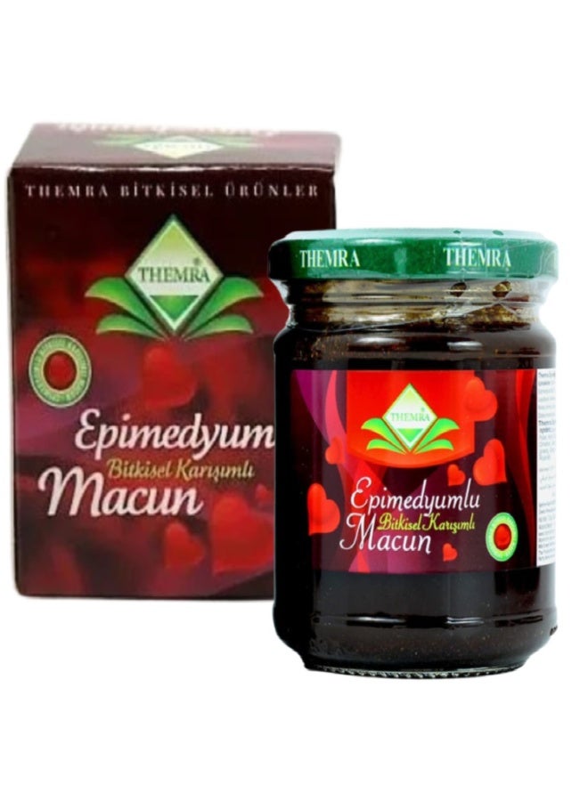 Mufaens Epimedyumlu Herbal Macun 240 Grams, Turkish Herbal Honey Paste with Epimedium, Natural Energy & Vitality Support, Traditional Botanical Blend, Premium Glass Jar. - Image 2