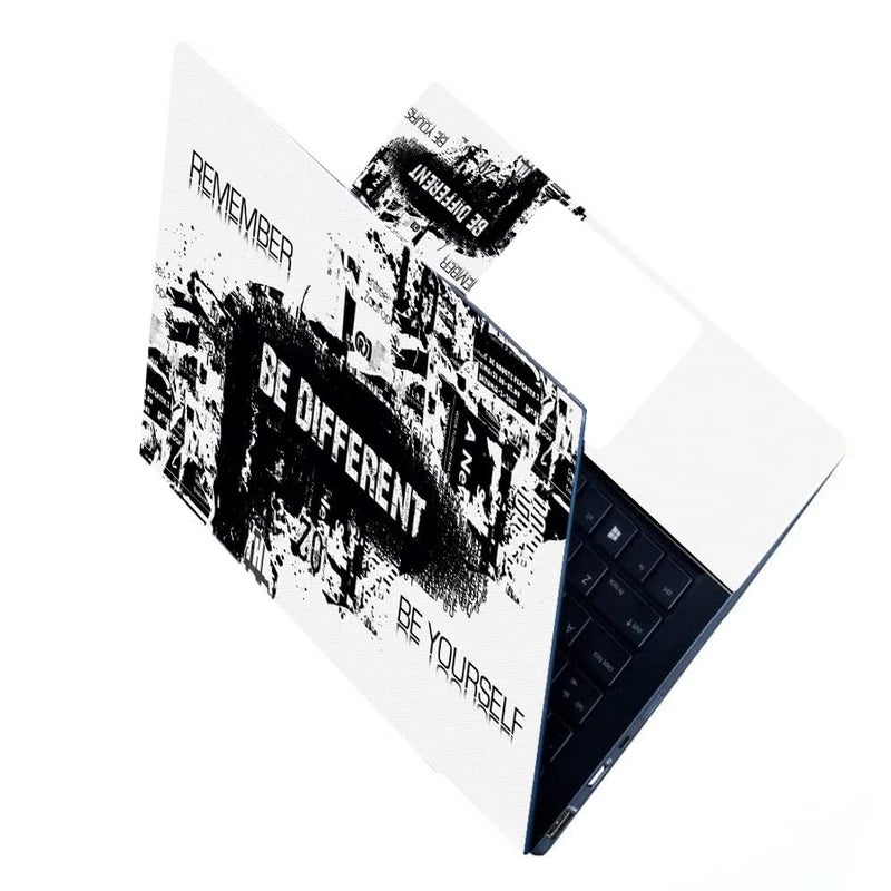 BAEYE Full Laptop Skin Stickers HD Quality Sticker for Laptops Upto 15.6" (Dustproof|Waterproof|Scratchproof|Reusable) - BE Different FL - Image 1