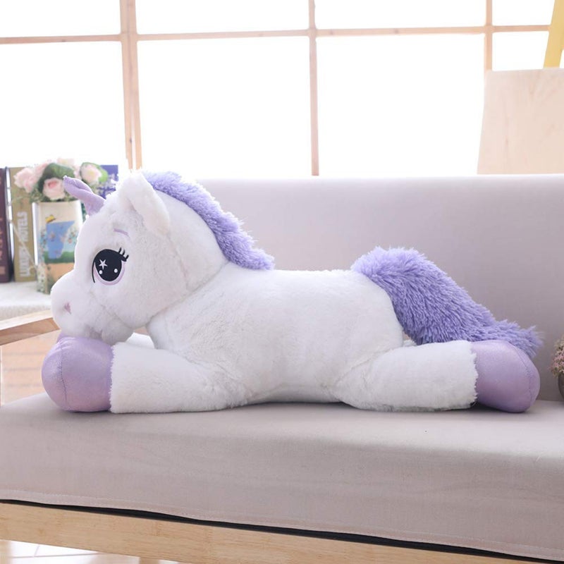 sofipal Giant Unicorn Stuffed Animal ToysSoft Large Unicorns Plush Pillow Cushion for BirthdayValentinesBedroom White 31 - Image 2