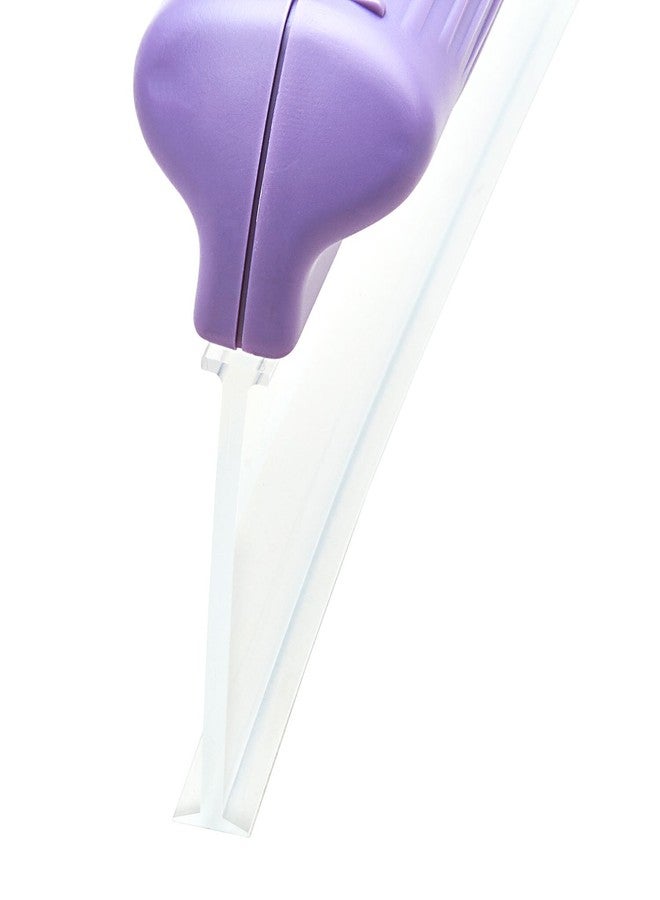One Pass Classic 12" Waterblade Silicone T-Bar Squeegee Purple (WBL-OP2012CTY) - Image 5