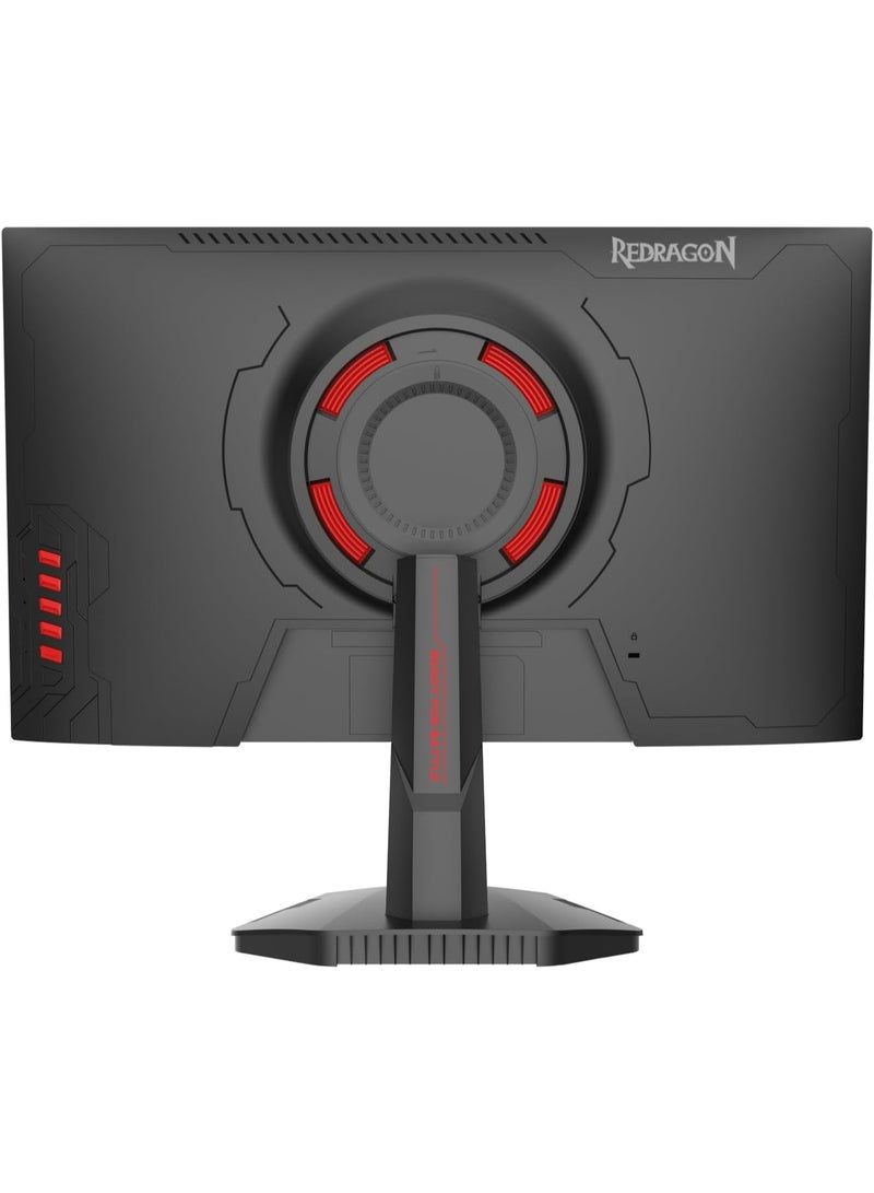 Redragon Gaming Monitor 23.8" AZUR-II, 200Hz Refresh Rate with FHD Resolution 1920x1080, IPS Panel, 1.5ms Response Time - Black - Image 5