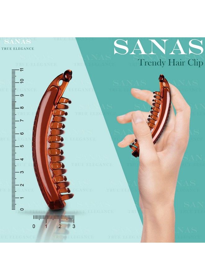 Sanas مشابك موز 2 قطعة مشبك شعر مشابك موز للشعر حجم كبير إكسسوارات شعر نسائية إكسسوارات شعر كورية مشابك موز للشعر شعر أنيق قفل ذاتي للشعر مشبك شعر 2 - Image 2