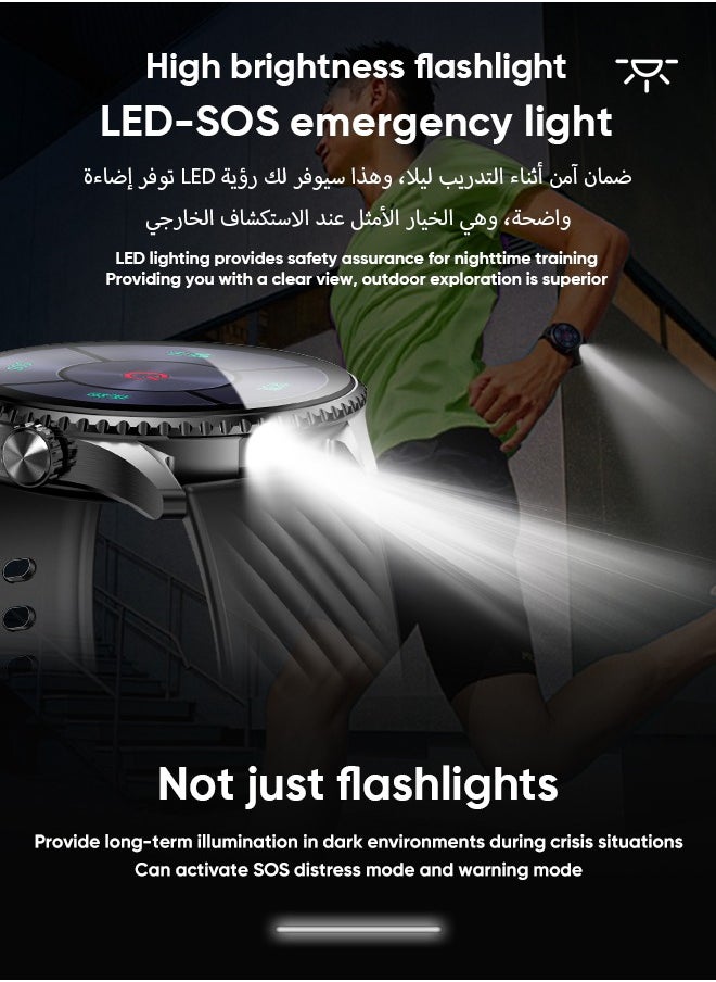 وابيك - ساعة ST30 الذكية  شاشة AMOLED عالية الدقة مع مراقبة صحة القلب بـ ECG+PPG و50 وضع رياضة ومقاومة الماء IP67 ودعم متعدد اللغات - Image 1