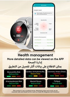 وابيك ساعة ST30 الذكية  شاشة AMOLED عالية الدقة مع مراقبة صحة القلب بـ ECG+PPG و50 وضع رياضة ومقاومة الماء IP67 ودعم متعدد اللغات  - Image 4