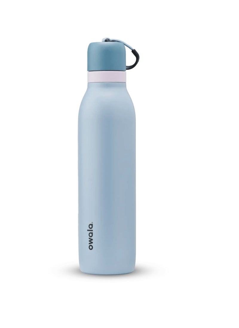 Owala Solid Thermos Flask Stainless Steel Kettle with Lid Large Capacity Ice Coffee Cup Portable Travel Home Summer Water Bottle (24OZ)  - Image 1