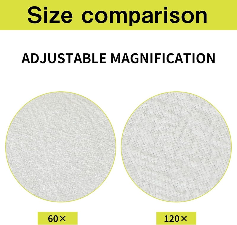 Tobo Kids Science Microscope Toy 60-120x Portable for Kids Boys Girls School Yellow with Specimen|Toys & Hobbies | Educational | Science & Nature | Microscopes & Chemistry (TD-1460IM) - Image 3