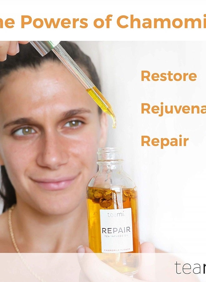 teami Repair Jojoba Face Oil for Women with Coconut Oil, Camellia Seed & Vitamin E Oil for Skin - Facial Oil Cleanser for Sensitive, Normal, Oily & Dry Skin (2oz) - Image 2