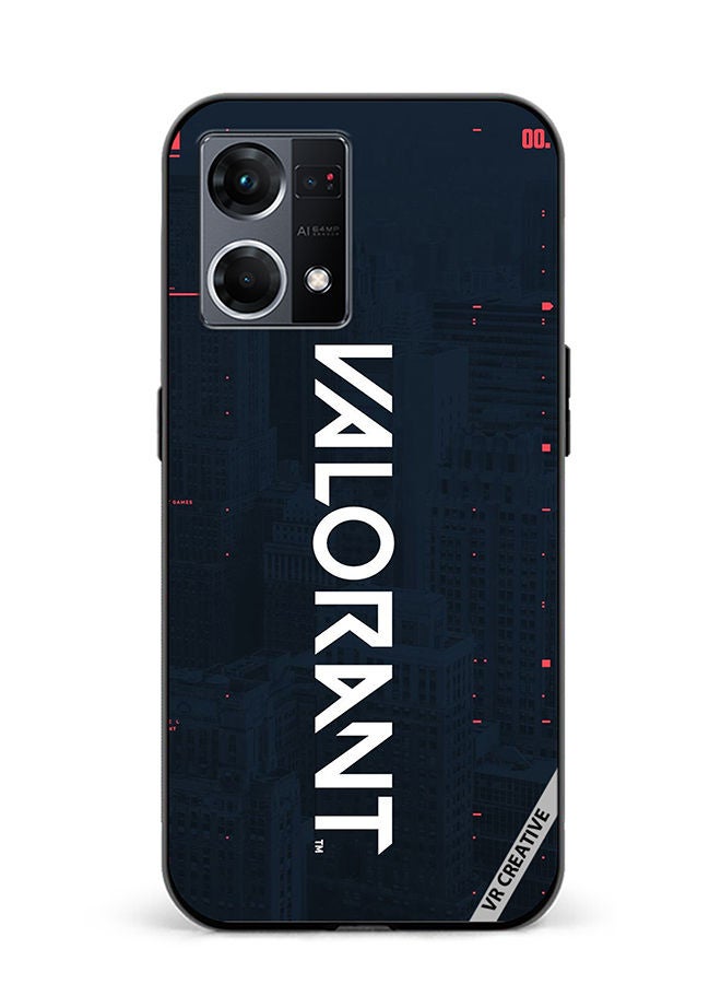 VR CREATIVE Protective Case Cover For Oppo Reno8 4G Valorant Design Multicolour - Image 1