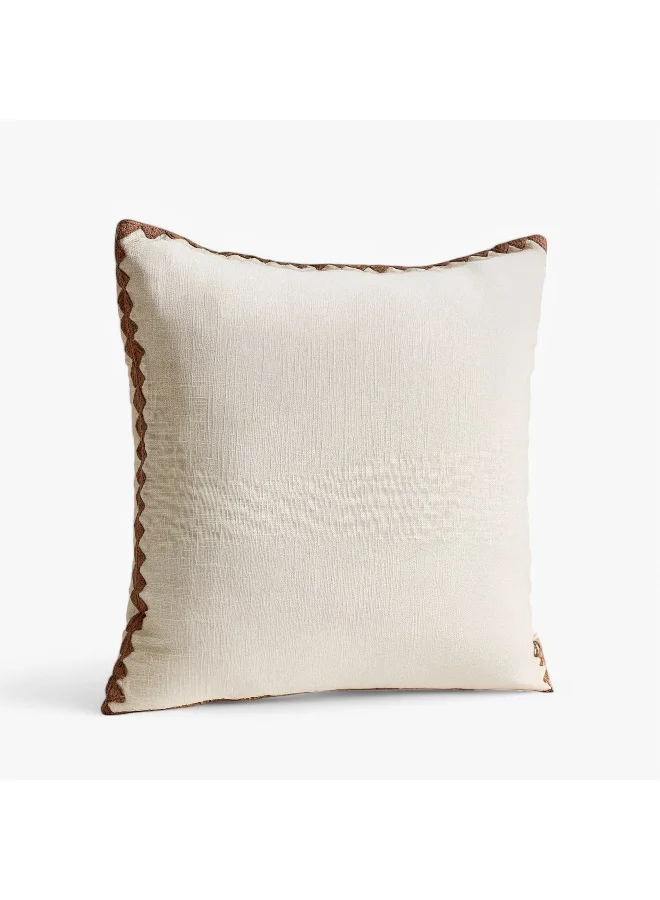 Home Box Arterra Border Embroidered Filled Cushion - 50x50 cm