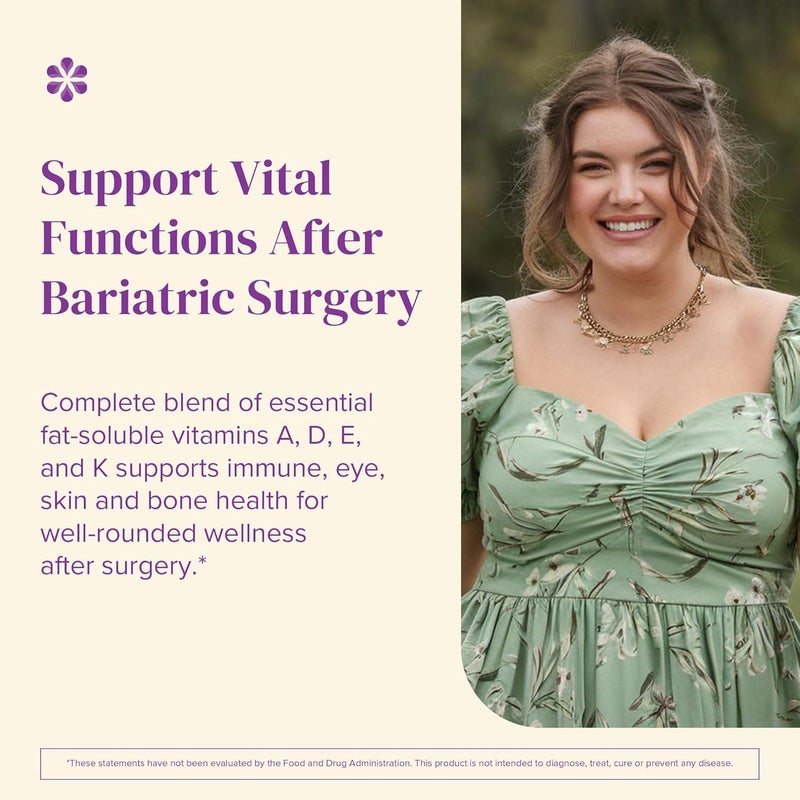 Barimelts ADEK  60 FastDissolving Tablets 2Month Supply  SugarFree Bariatric Vitamins for Women Including Vitamin A Vitamin D Vitamin E  Vitamin K Natural Strawberry Flavor - Image 3