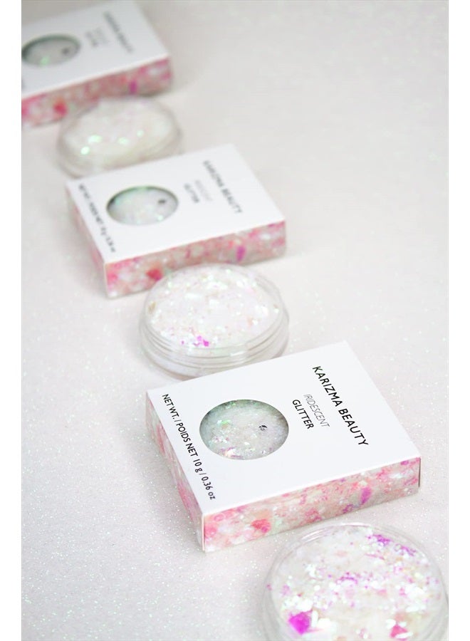 KARIZMA Iridescent Glitter. 10g Chunky Face Glitter, Hair Glitter, Eye Glitter and Body Glitter for Women. Rave Glitter, Festival Accessories, Cosmetic Glitter Makeup. Loose Glitter Set  - Image 5