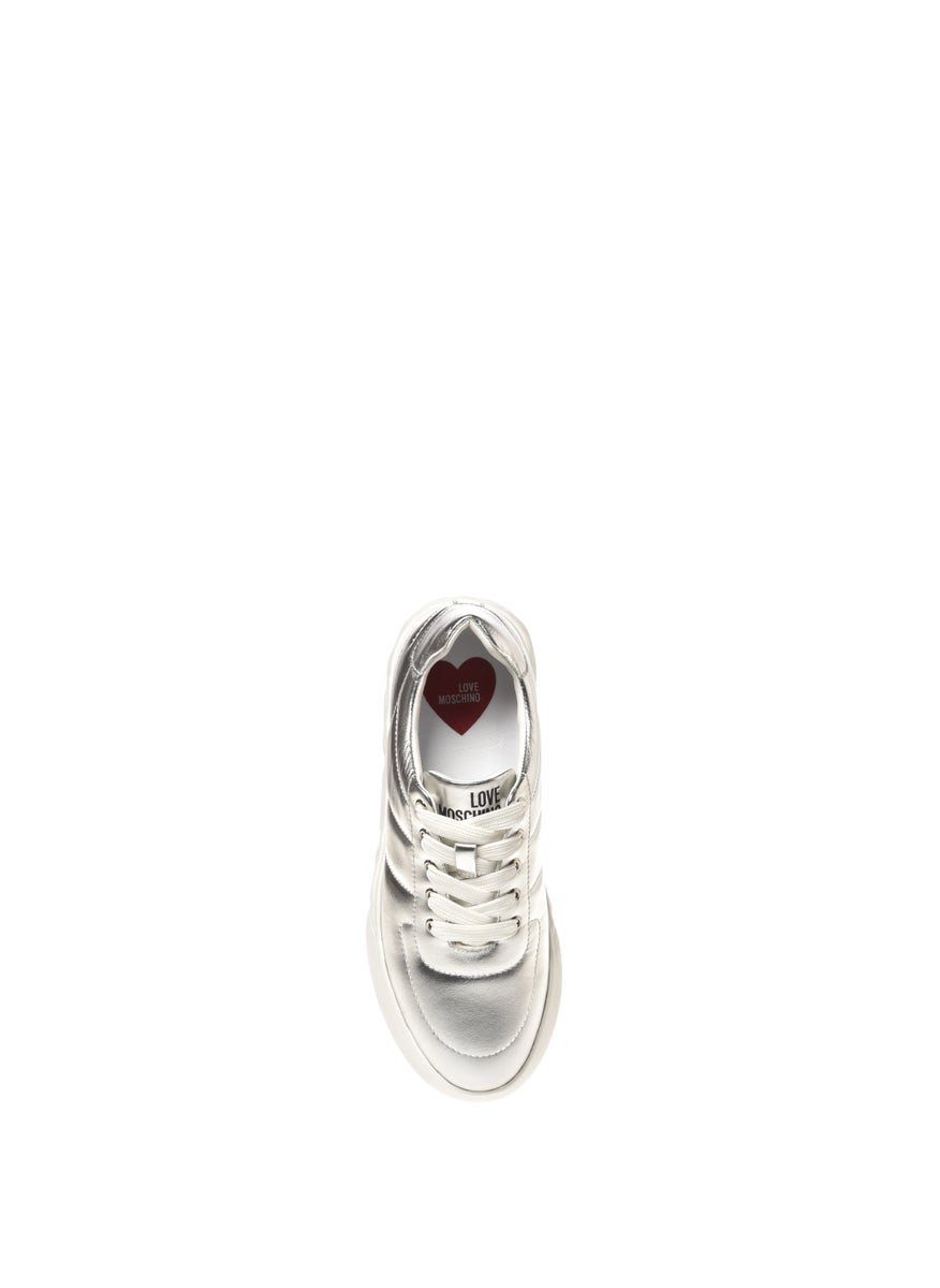 Love Moschino Lace Up Low Top Sneakers  - Image 3