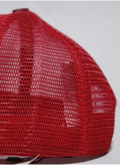LACOSTE Lacoste Cap with Crocodile Logo Graphic - Red & Black  - Image 4