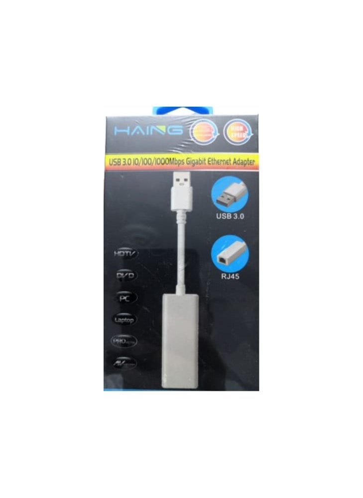 Haing - Converter usb 3.0 1000Mbps TO Gigabit ethernet Adapter converter Hl-L101-U 3C - Image 1