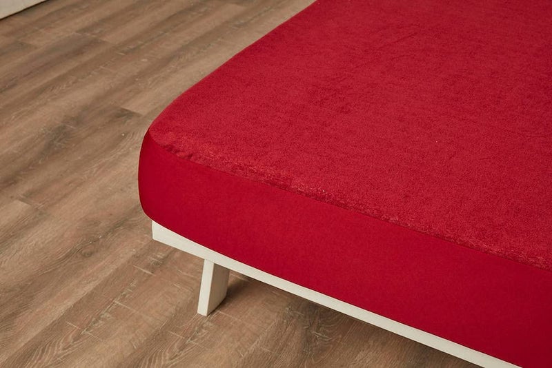 Wakefit 100% Waterproof Premium Cotton Mattress Protector | Breathable and Hypoallergenic Ultra Soft Fitted Bed Protector 72"x60" - Queen, Maroon - Image 5