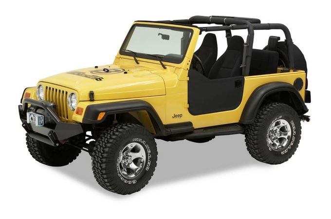 Bestop Lower Fabric Doors Jeep 9706 Wrangler TJ Black Diamond
