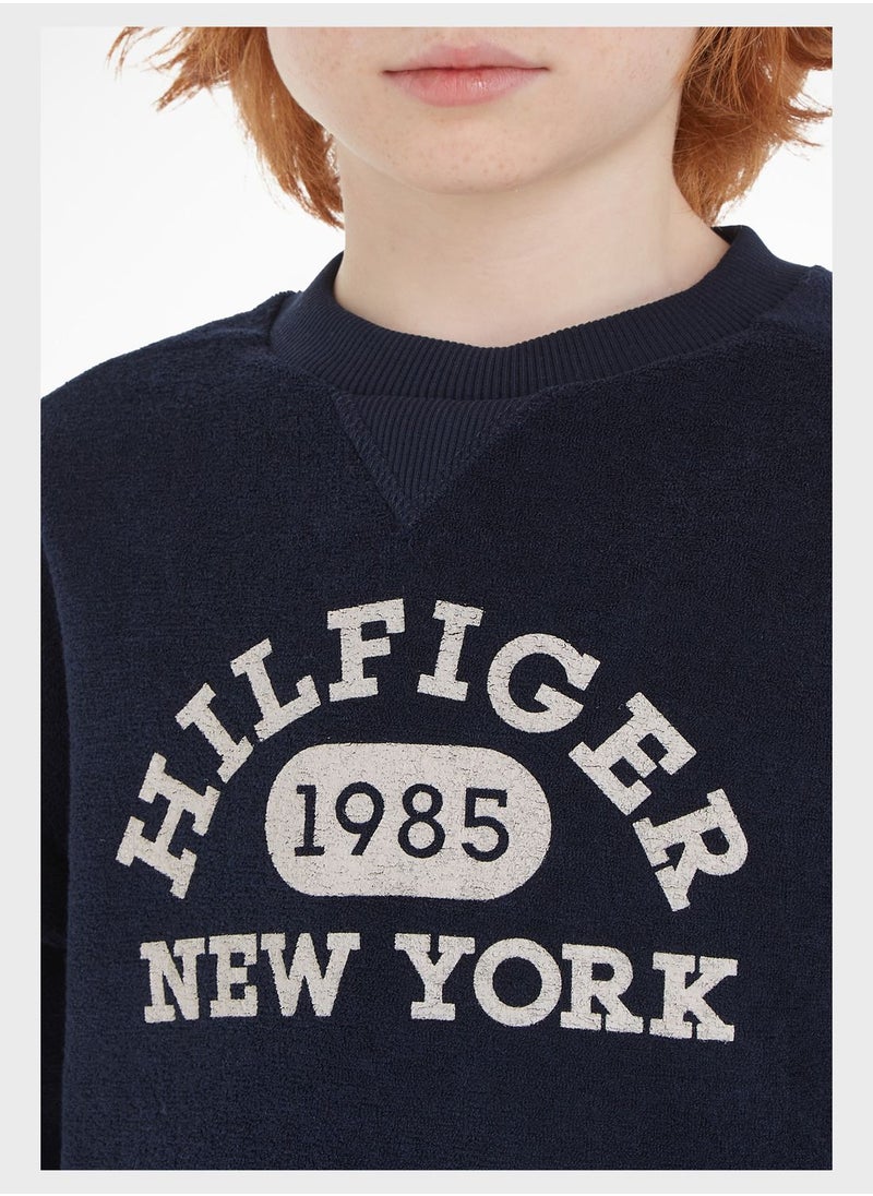 TOMMY HILFIGER - Kids Varsity Sweatshirt - Image 1