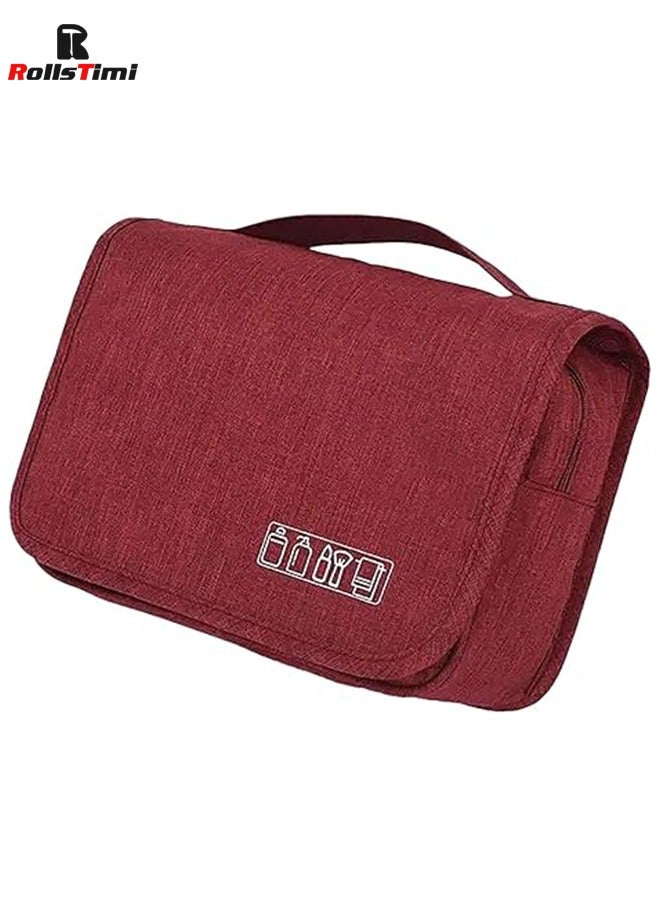 رولستيمي سعة كبيرة حقيبة أدوات الزينة حقيبة السفر مع شنقا هوك للرجال والنساء للماء السفر حقيبة مستحضرات التجميل الحمام حقيبة التخزين - Image 2