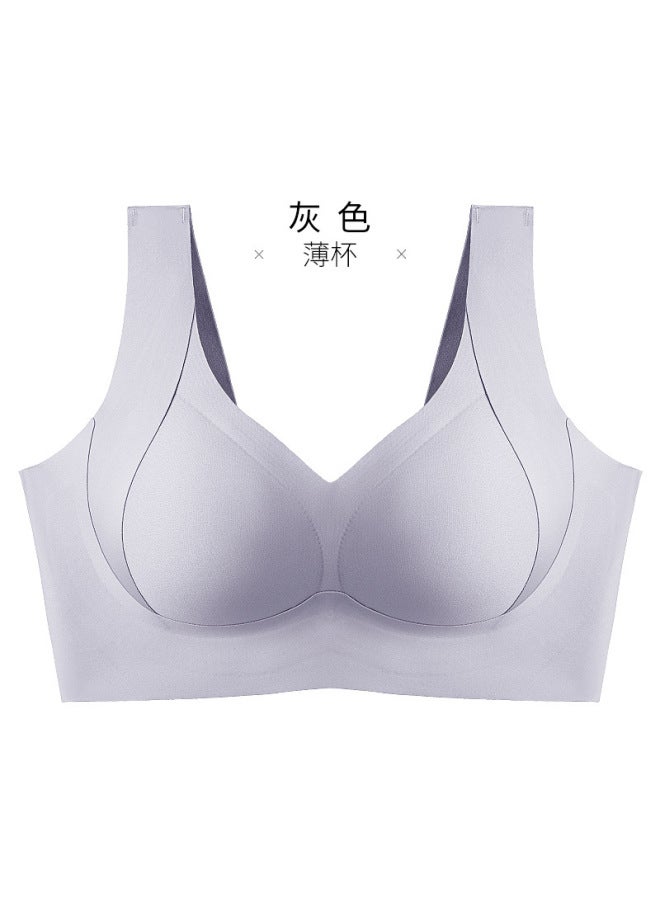 European And American All-inclusive Large Size Intimates For Women With Big Thin, No Wires, No Traces, Naked Bra, Breast-retracting Bra