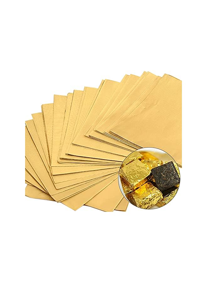 S-TOP 4 PCS Chocolate Moulds with 100 Gold Foil Wrappers, Non-stick Chocolate Bar Moulds Chocolate Bar Maker Break-Apart Silicone Chocolate Moulds - Image 2