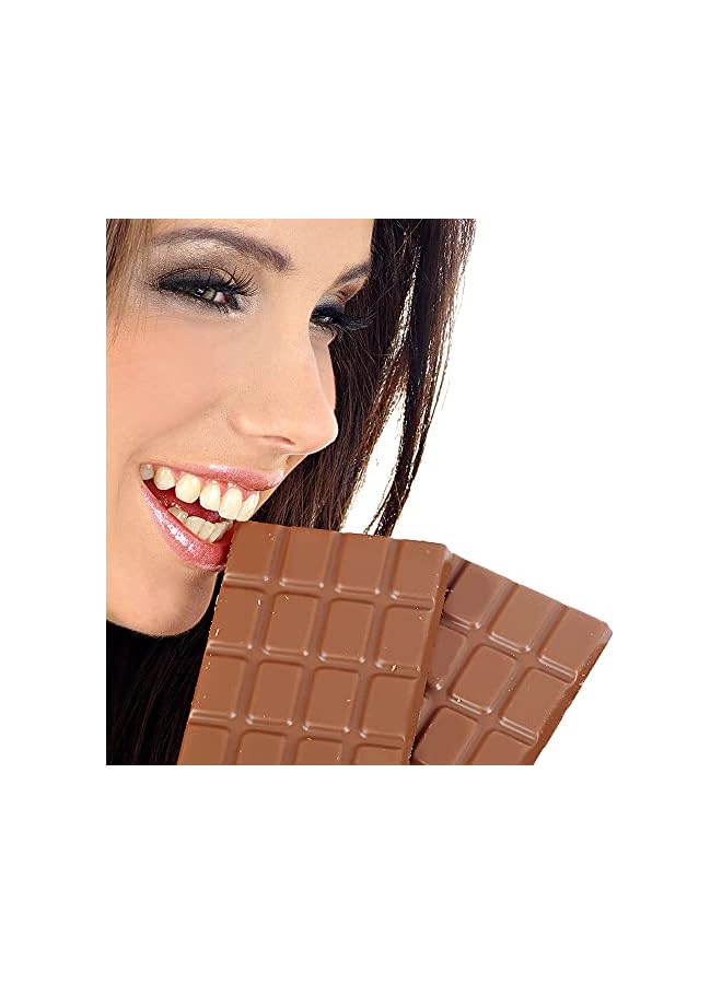 S-TOP 4 PCS Chocolate Moulds with 100 Gold Foil Wrappers, Non-stick Chocolate Bar Moulds Chocolate Bar Maker Break-Apart Silicone Chocolate Moulds - Image 5