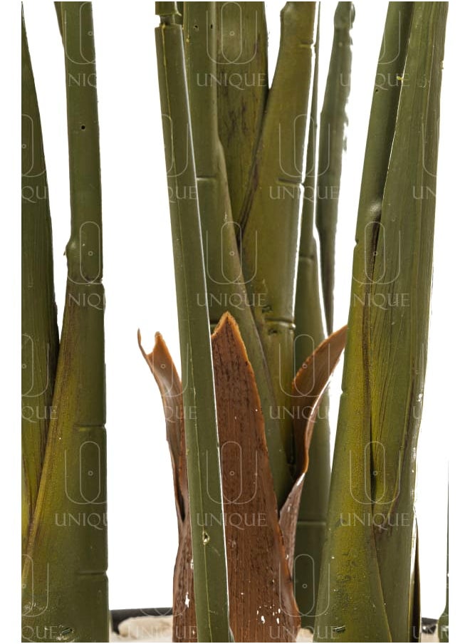 Unique Pots And Plants Monstera Multi Stem Artifiical Tree Green Leafs H130CM  - Image 2